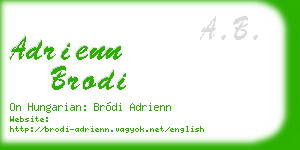 adrienn brodi business card