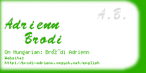 adrienn brodi business card